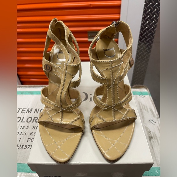 Tan Dior open toe heels - Picture 1 of 4